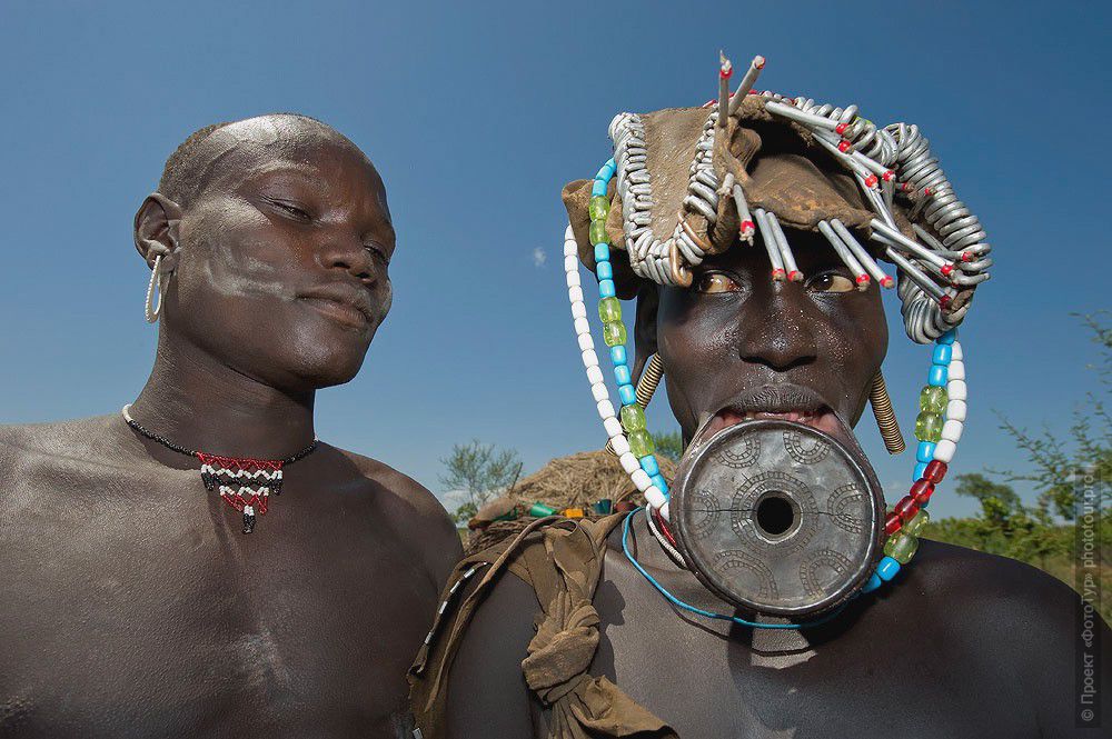 Племя мурси в африке фото