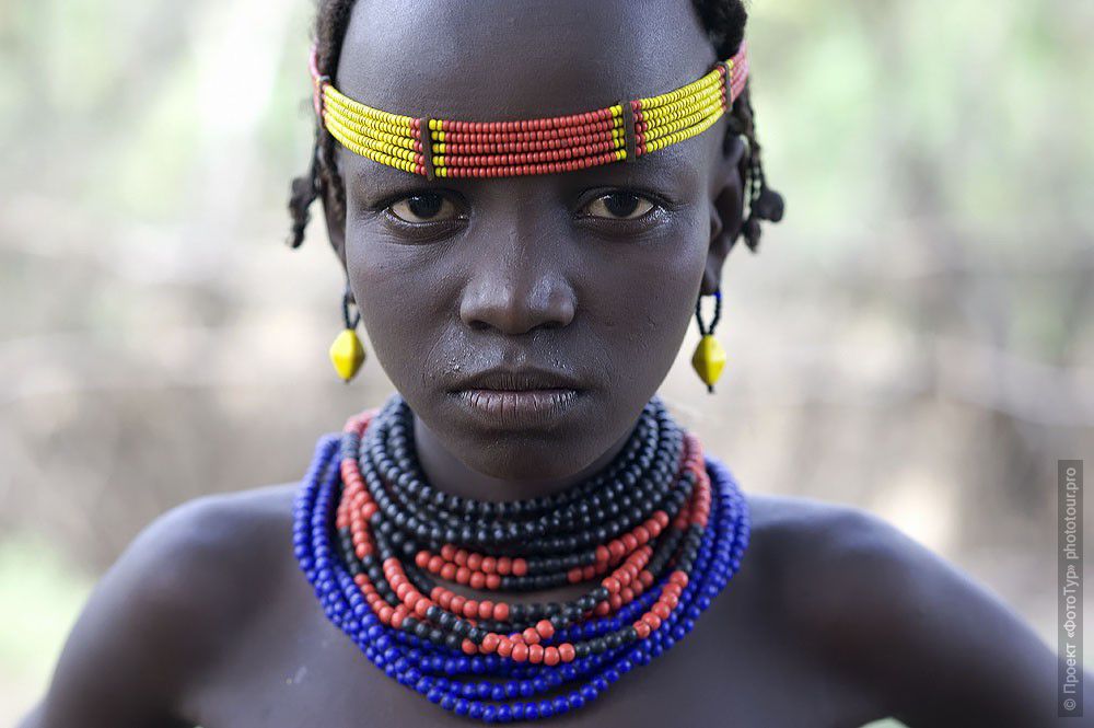 Фотография Девушка Племени Дэсанэч Эфиопия. Фототур в Эфиопию.