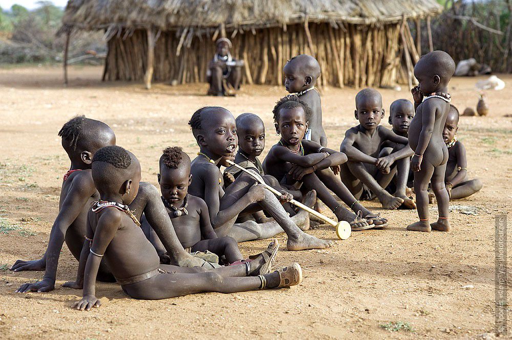 Фотография Дети Племени в Хамер Эфиопия. Фототур в Эфиопию.