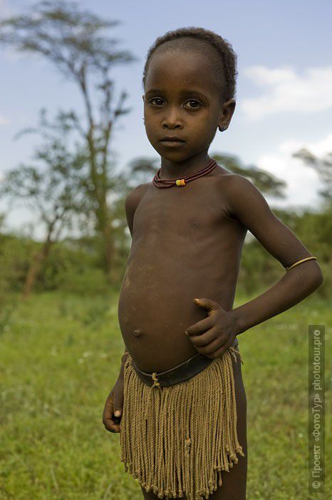 Фотография Девочка Племени Цамай Эфиопия. Фототур в Эфиопию.