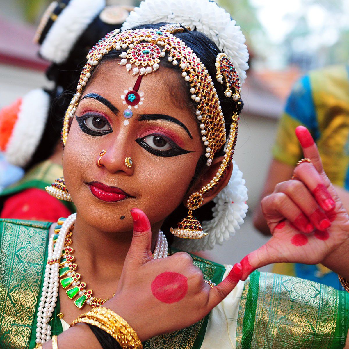 Фотография танец на празднике Шри Махашиваратри, 20.02.2012г., Тривандрум. Фототур в Кералу.