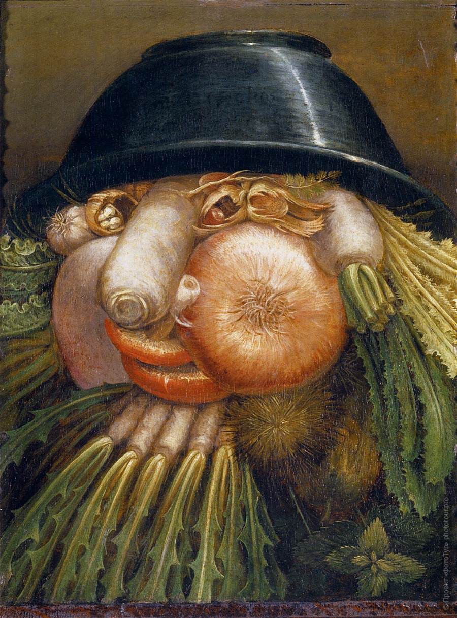 , 1587-90. The Vegetable Gardener.  . Giuseppe Arcimboldo.