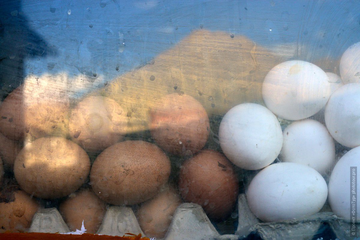 Фотография Натюрморт с зимними яйцами, Лех, Ладакх.