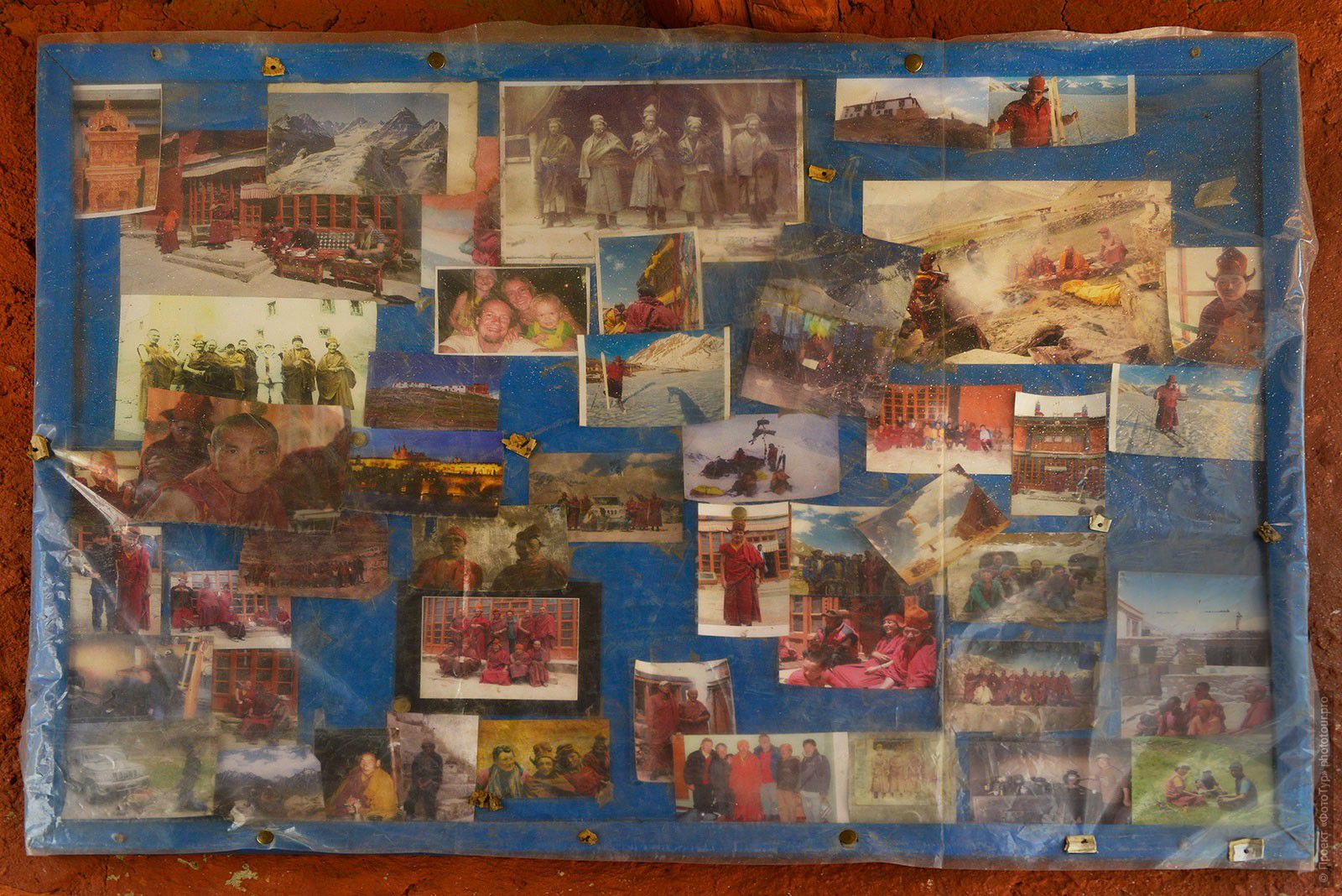 Фотография Доска фотографий, монастырь Рангдум, Занскар, Северная Индия.