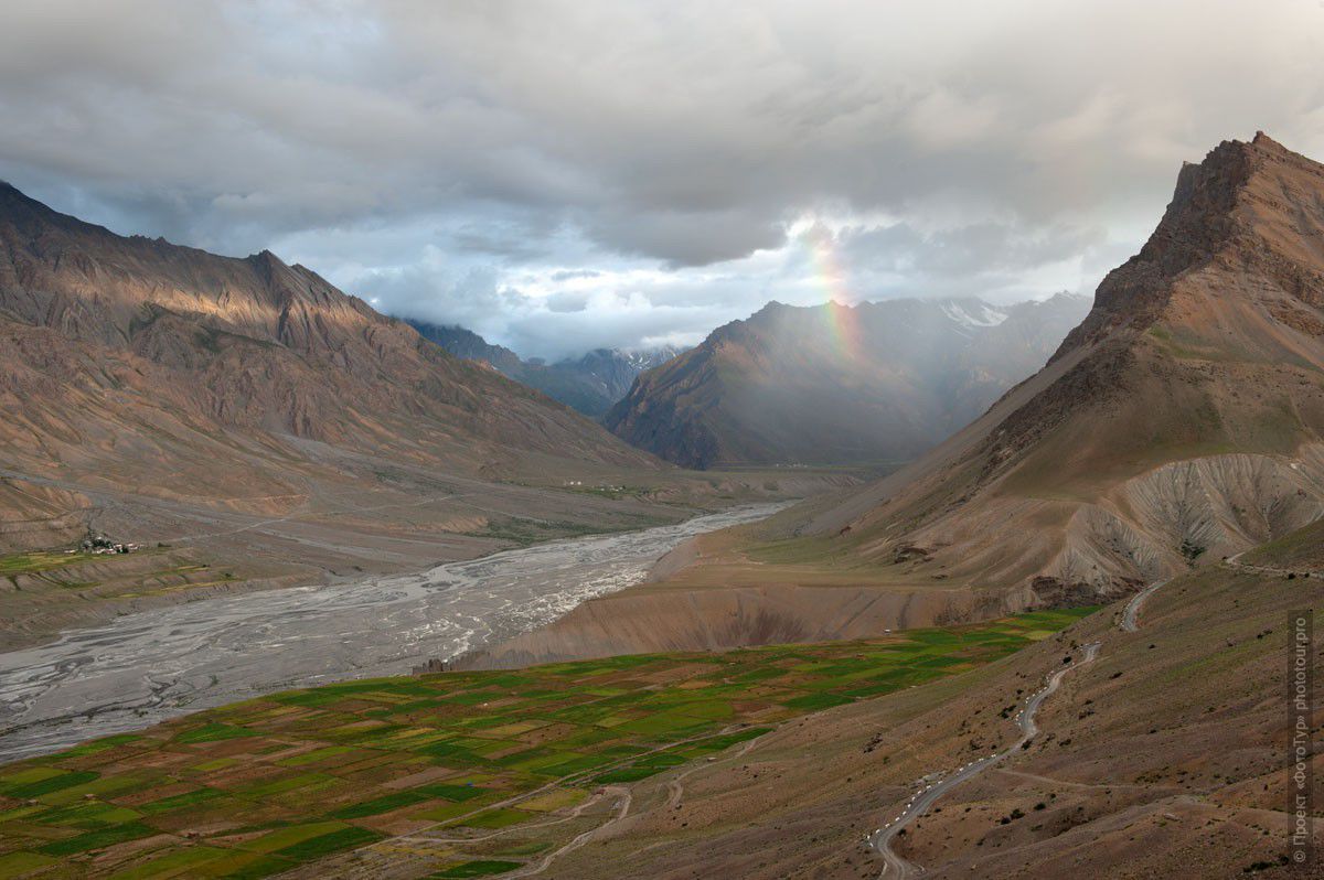 Радуга Долины Спити. Фототур в Долину Спити из Леха,  Малый Тибет, Индия.
