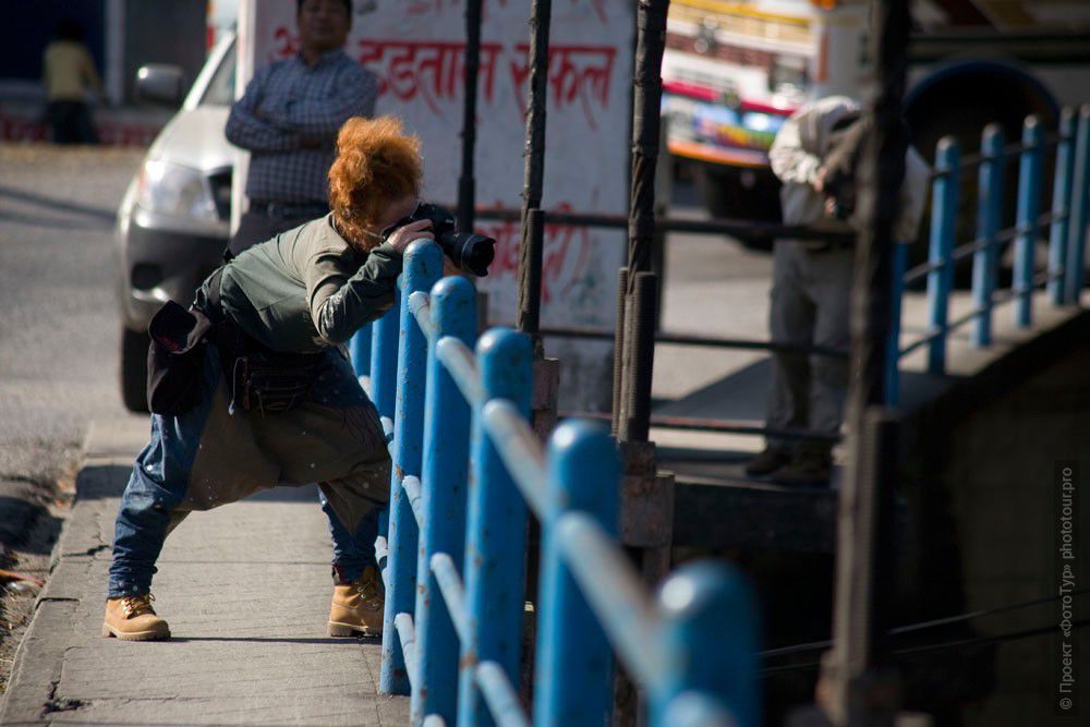 Фототур в Непал, феврать 2010г: Катманду.На мосту.