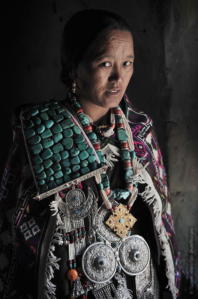 Женщина долины Спити, Малый Тибет, Индия.