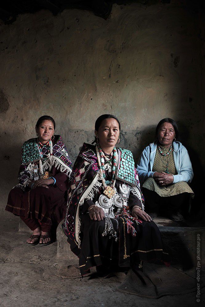 Женщины Спити, Малый Тибет. Индия.