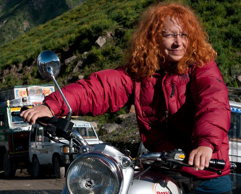 Фотография лидера Проекта ФотоТур Илоны Крыжановской на перевале Ротанг, фототур в Тибет, август 2011гг.
