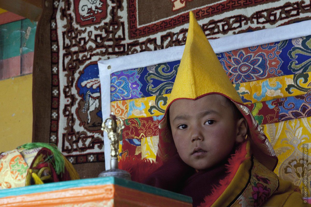 Фотография Гуру Ринпоче Бакулы двадцатого на празднике Сток Гуру Тсечу, фототур в Тибет.