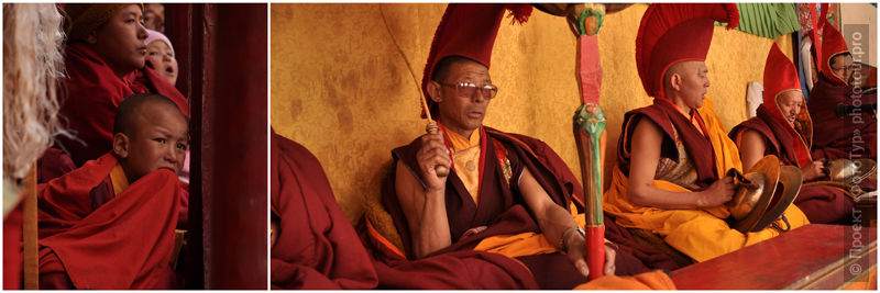 Монахи в буддийском монастыре Сток Гонпа, Ладакх. Ладакх+фото.