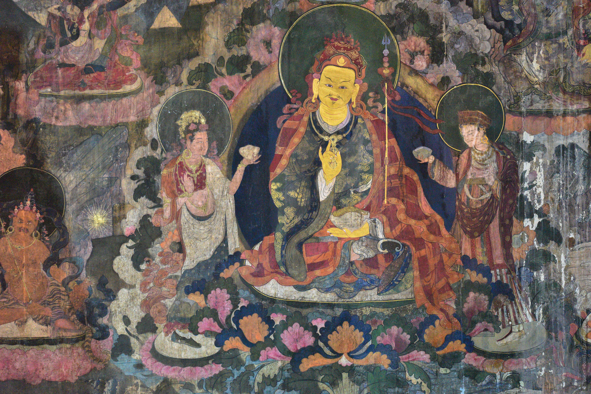 Гуру ПадмаСамбхава, монастырь Чамрей Гонпа, Ладакх, Гималаи, Северная Индия.