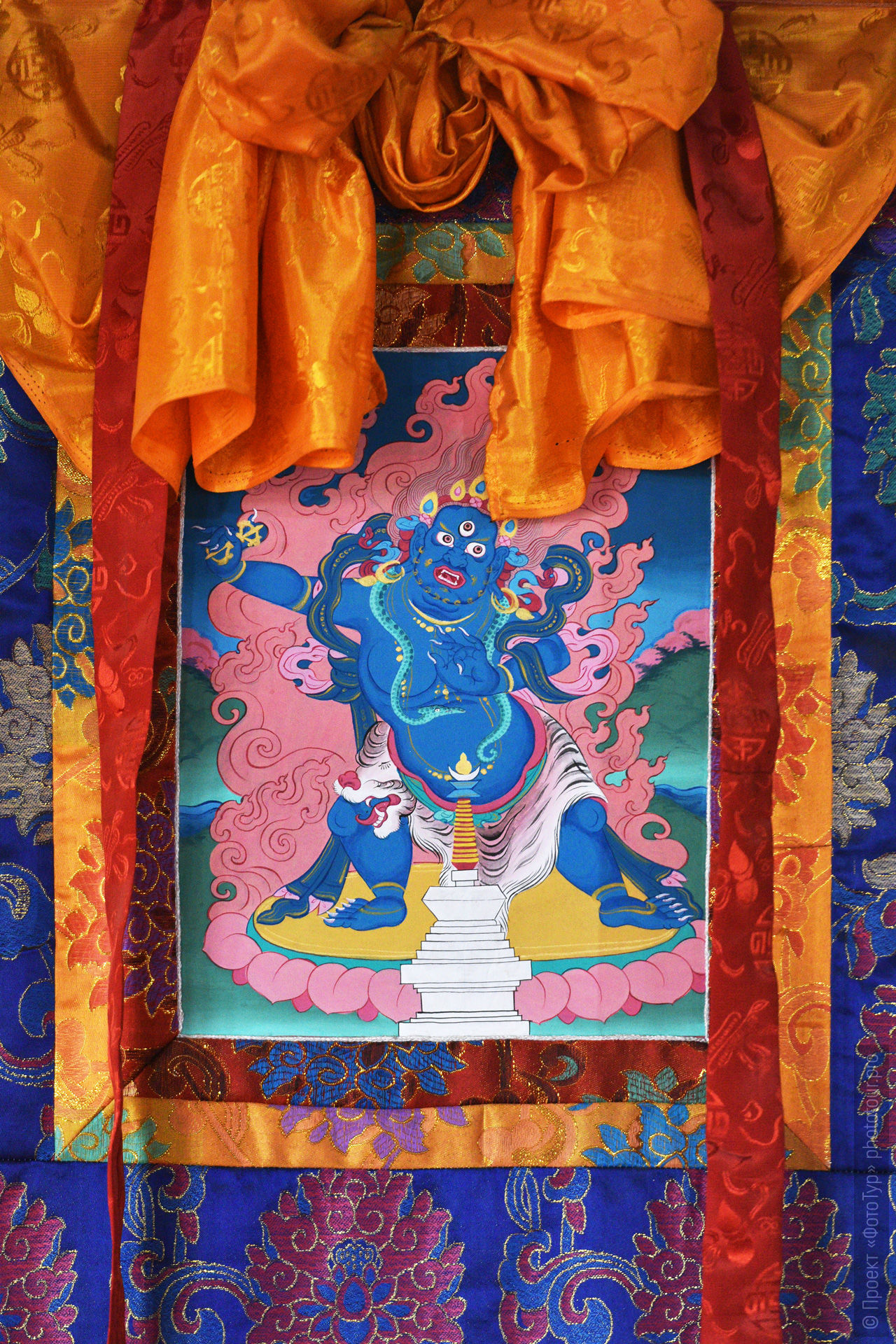 Тханка, буддийский монастырь Чамдей Гонпа, Ладакх, северная Индия.