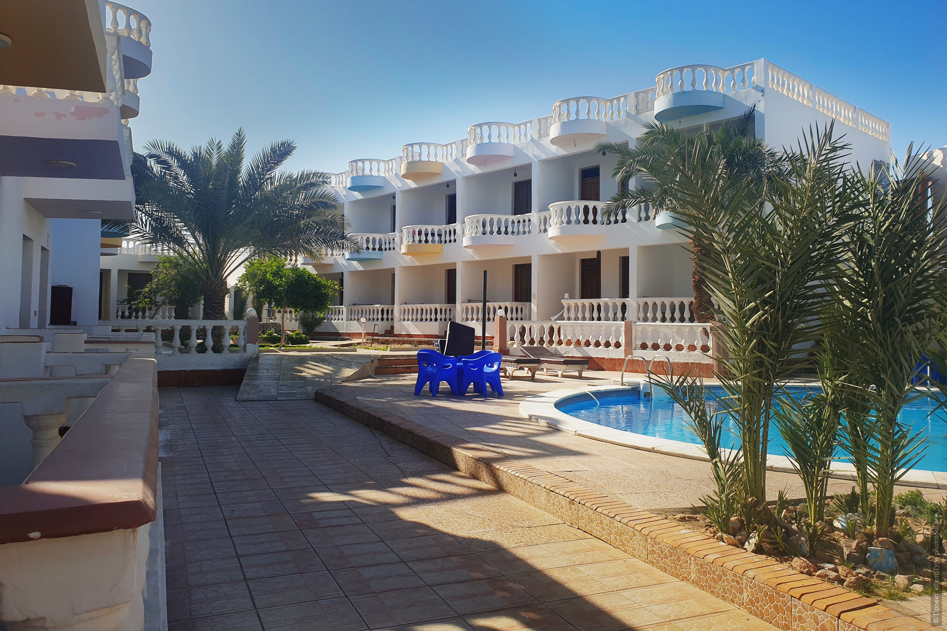 Отель гостиничного типа на Машрабе, Дахаб, Синай.