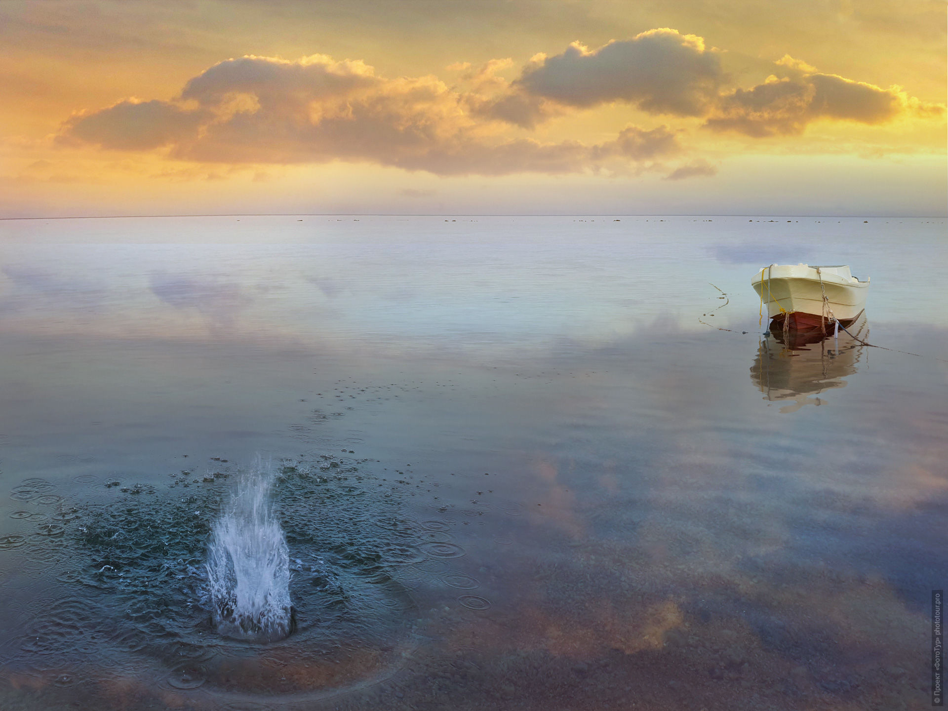 Закат в Лагуне. Акварельный фототур по Синаю: Красное Море и Цветные Горы,  18 ноября - 27 ноября 2023 года.
