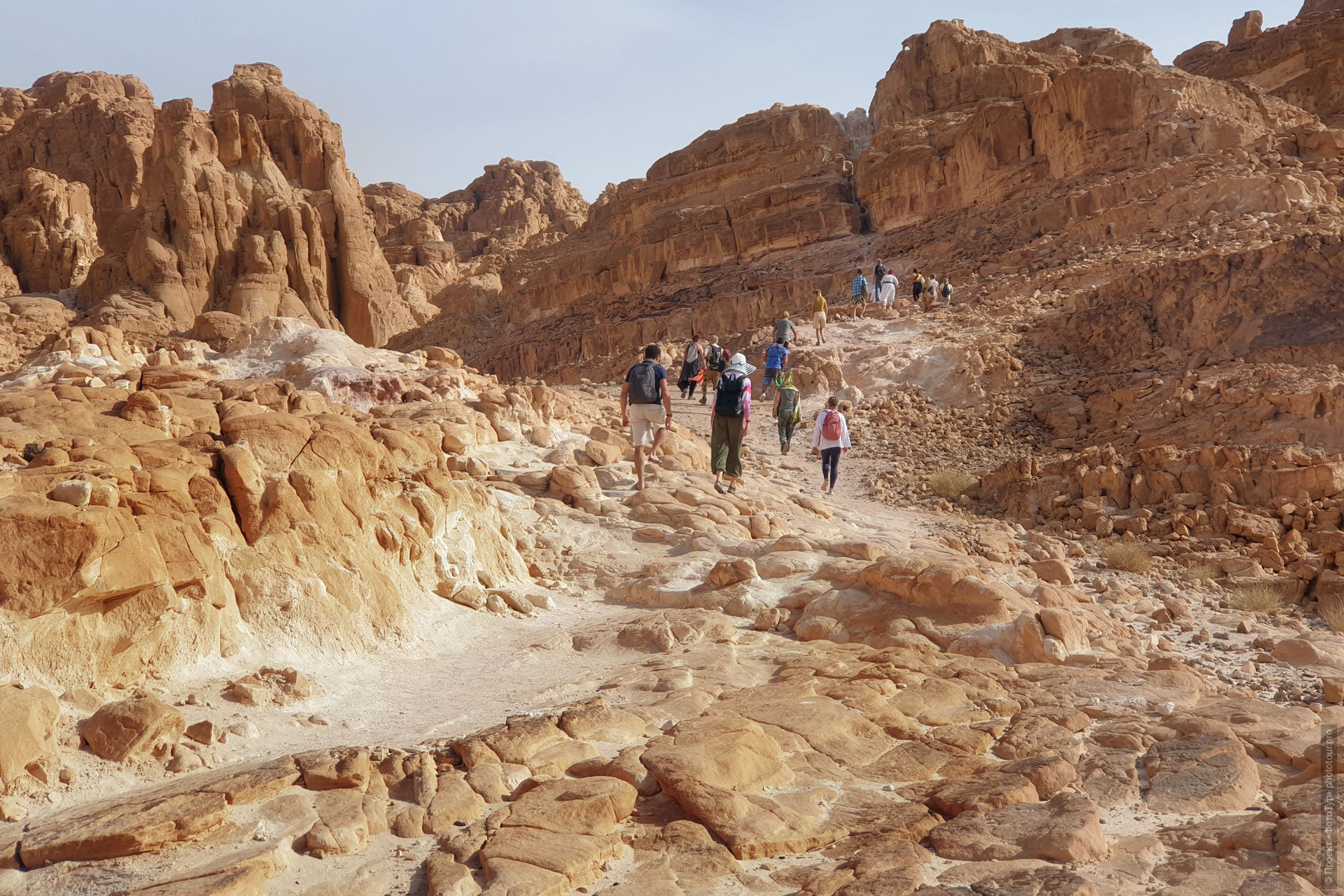 Экскурсия по пустыне к каньонам Синая из Дахаба, Египет.