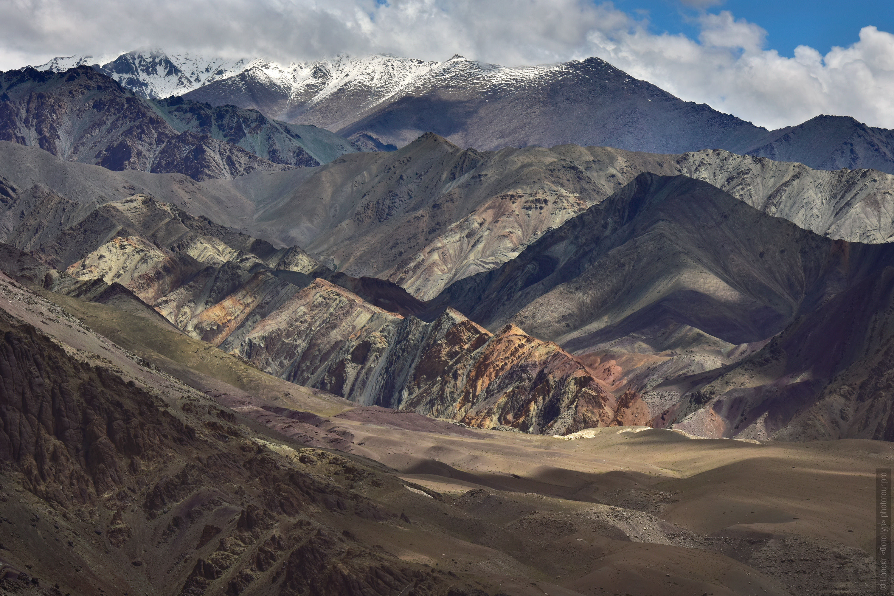 Color Mountains, Ladakh. Photo tour to Tibet for the Winter Mysteries in Ladakh, Stok and Matho monasteries, 01.03. - 03/10/2020