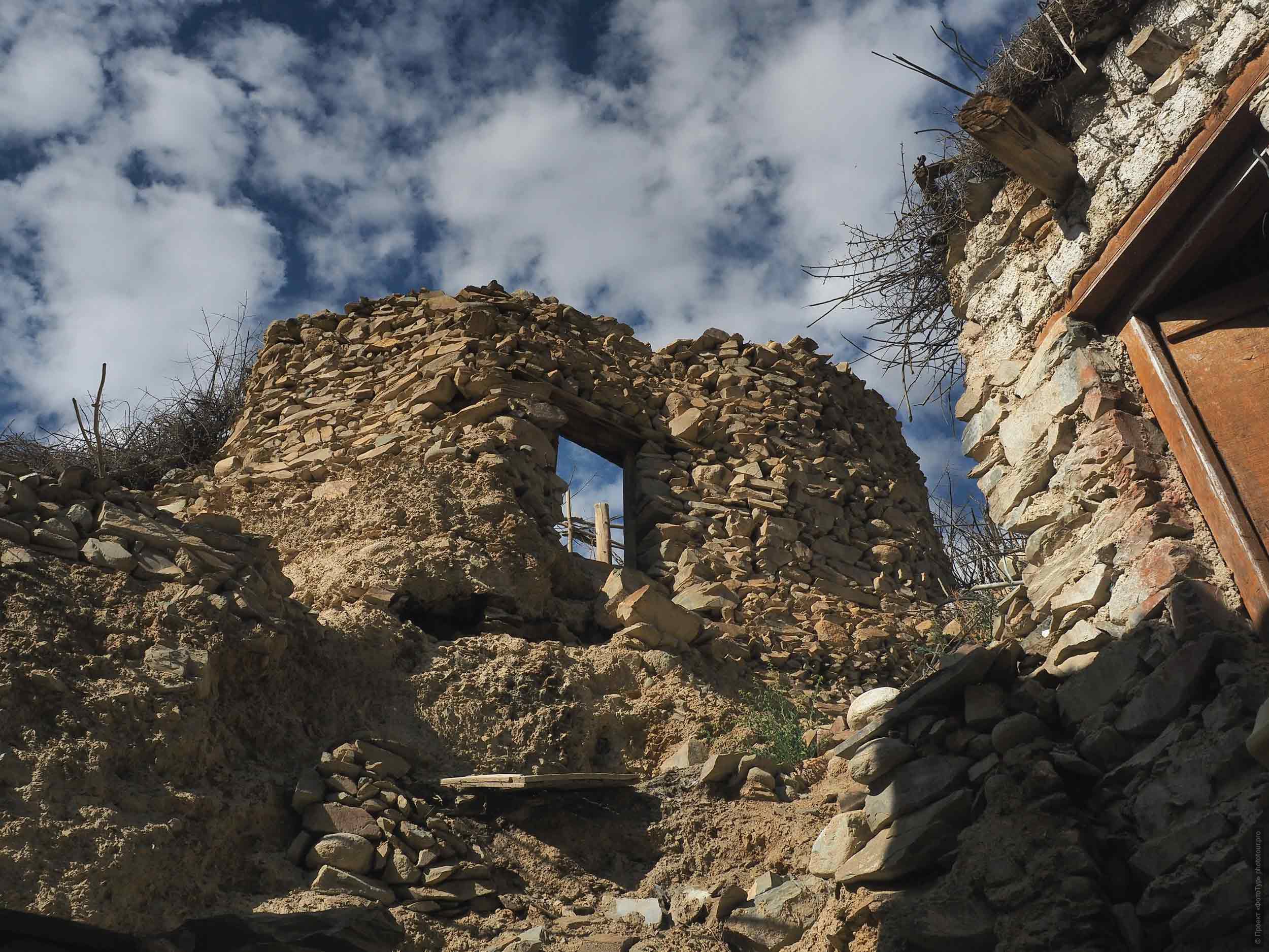 Ruins of an old house in the village of Domkar, Ladakh women’s tour, August 31 - September 14, 2019.