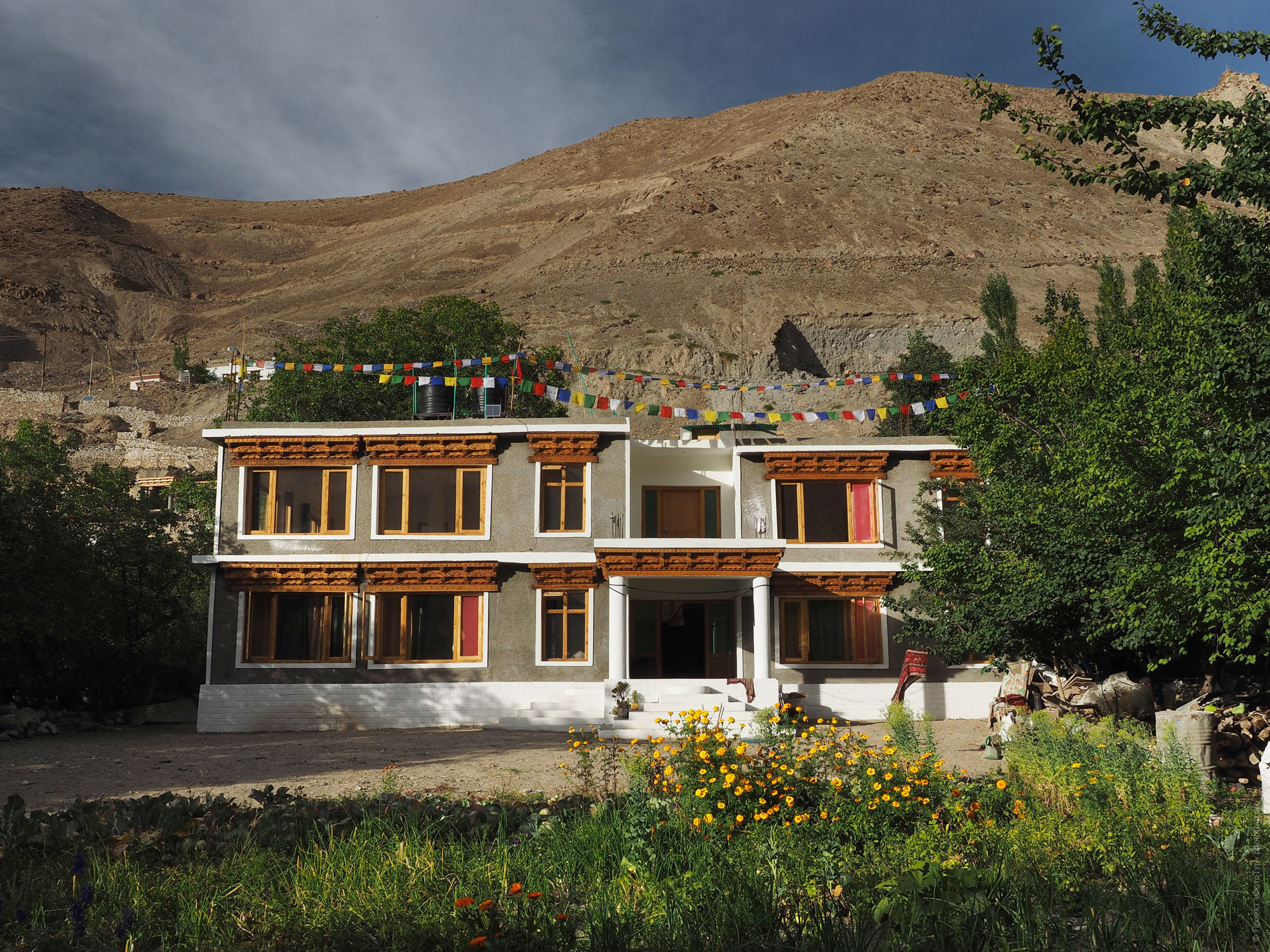 Hotel in the village of Donkar, Ladakh women's tour, August 31 - September 14, 2019.