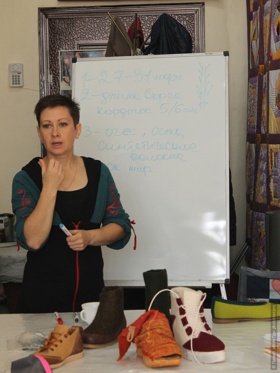 Marina Klimchuk during the seminar, Ladakh women's tour, September 2019.