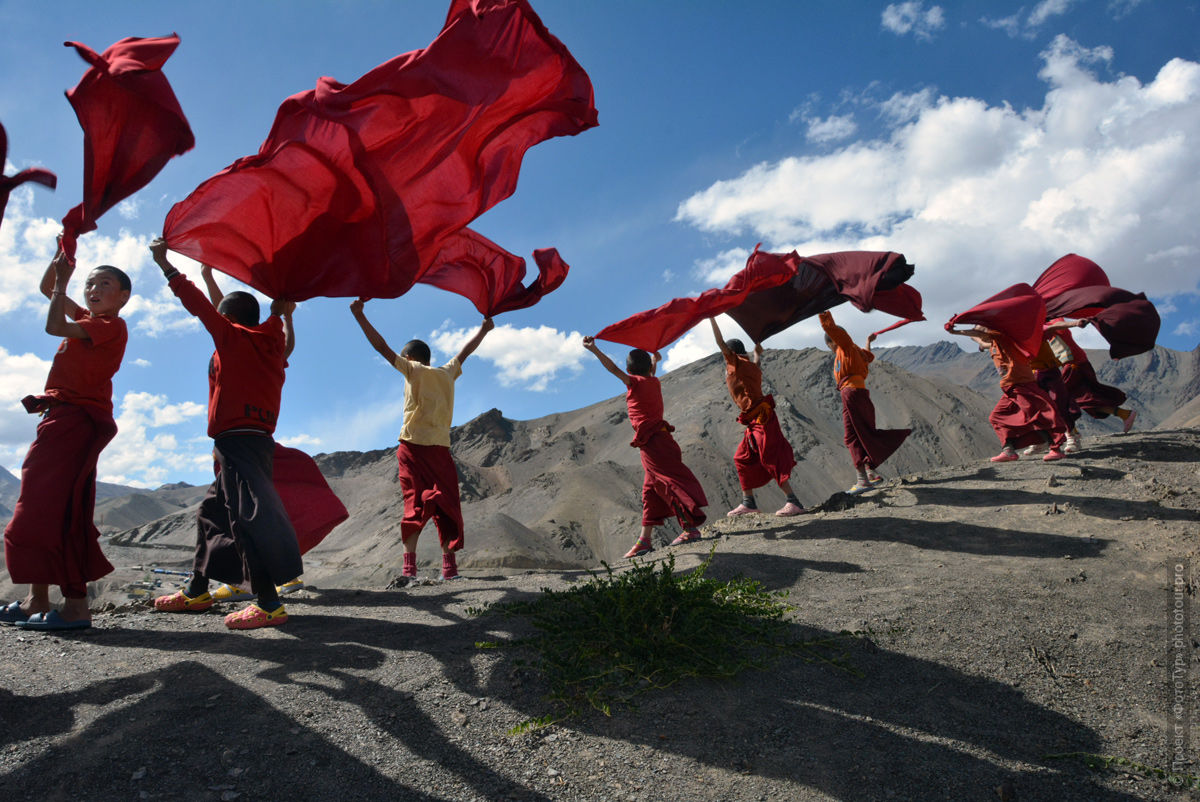Buddhist monastery of Lamayuru Gonpa. Tour Origins of Tibet: Bon, true Aryans to Da Khan, Mystery Dance Tsam in Lamayuru, Lake Pangong, June 15 - 26, 2020. Tour to Ladakh.