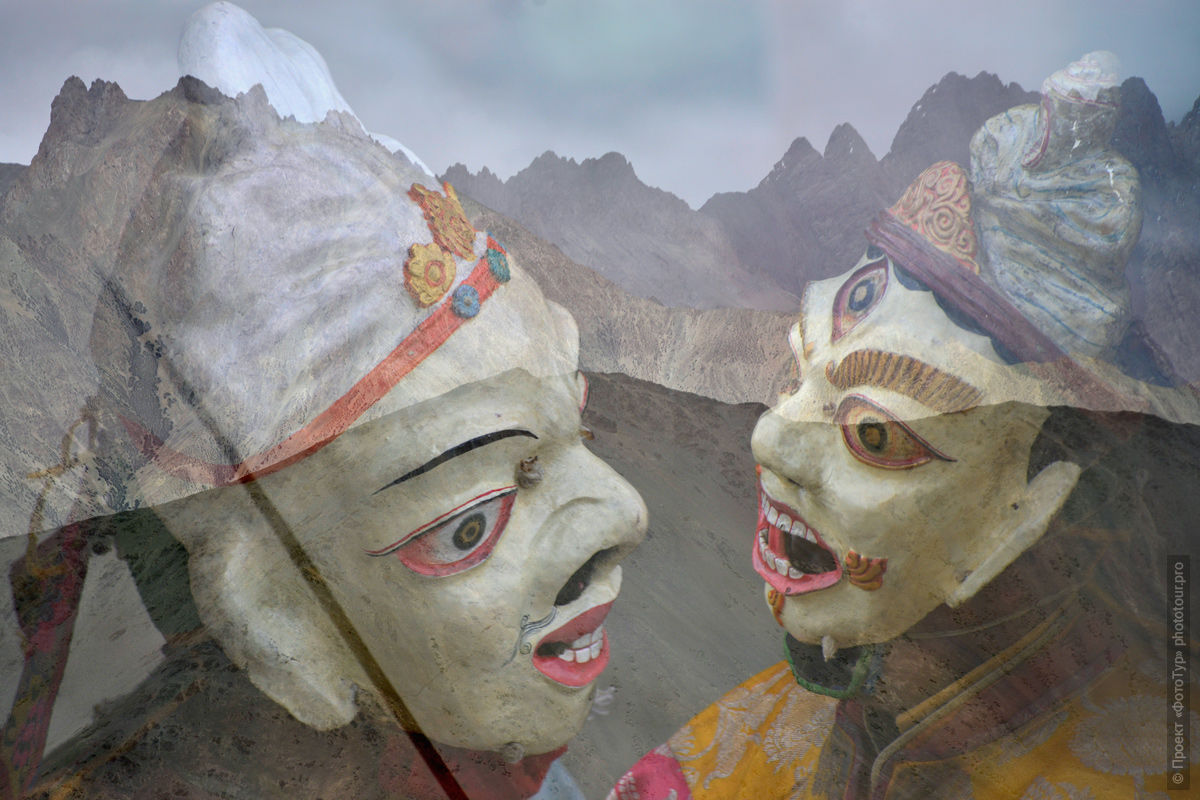 Танец Цам в буддийском монастыре Ламаюру. Туры в Ладакх.