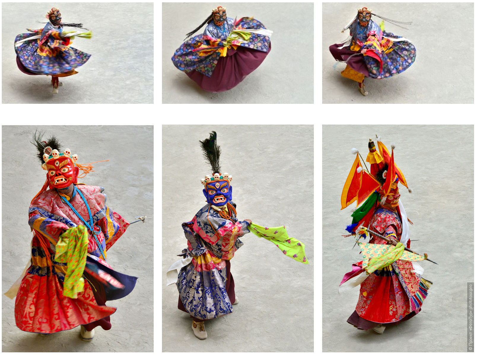 Танец Цам Yuru_Kabgyat, тур в Ламаюру, Ладакх.