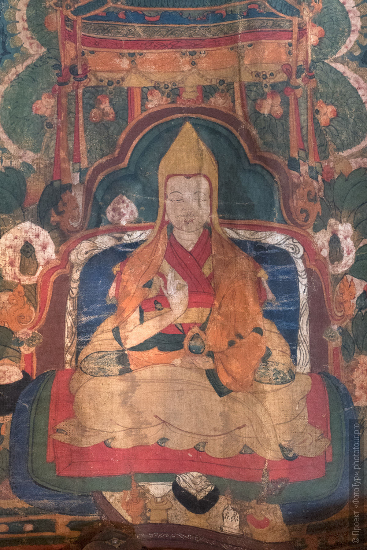 Великий учитель Дже Цонкапа, буддийский монастырь Ликир Гонпа, Ладакх, Гималаи, Северная Индия.