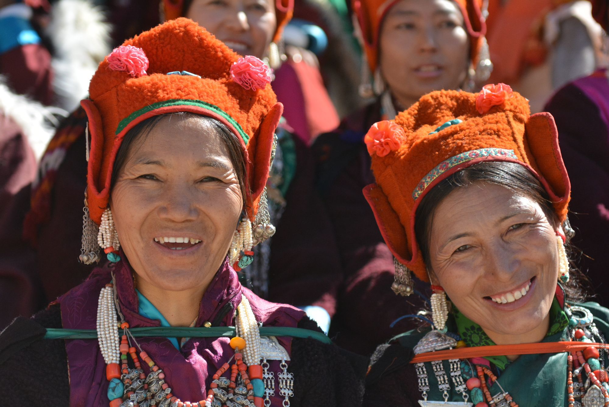 Zanskari women at the Ladakh festival. Budget photo tour Legends of Tibet: Zanskar, September 15 - September 26, 2021.