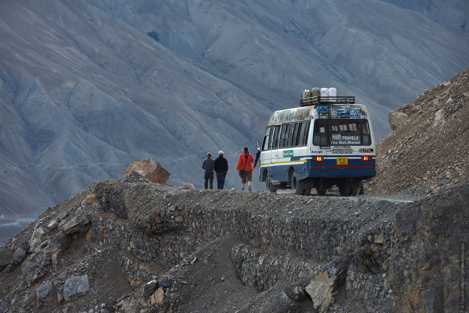 Дороги долины Спити, Гималаи, Северная Индия.