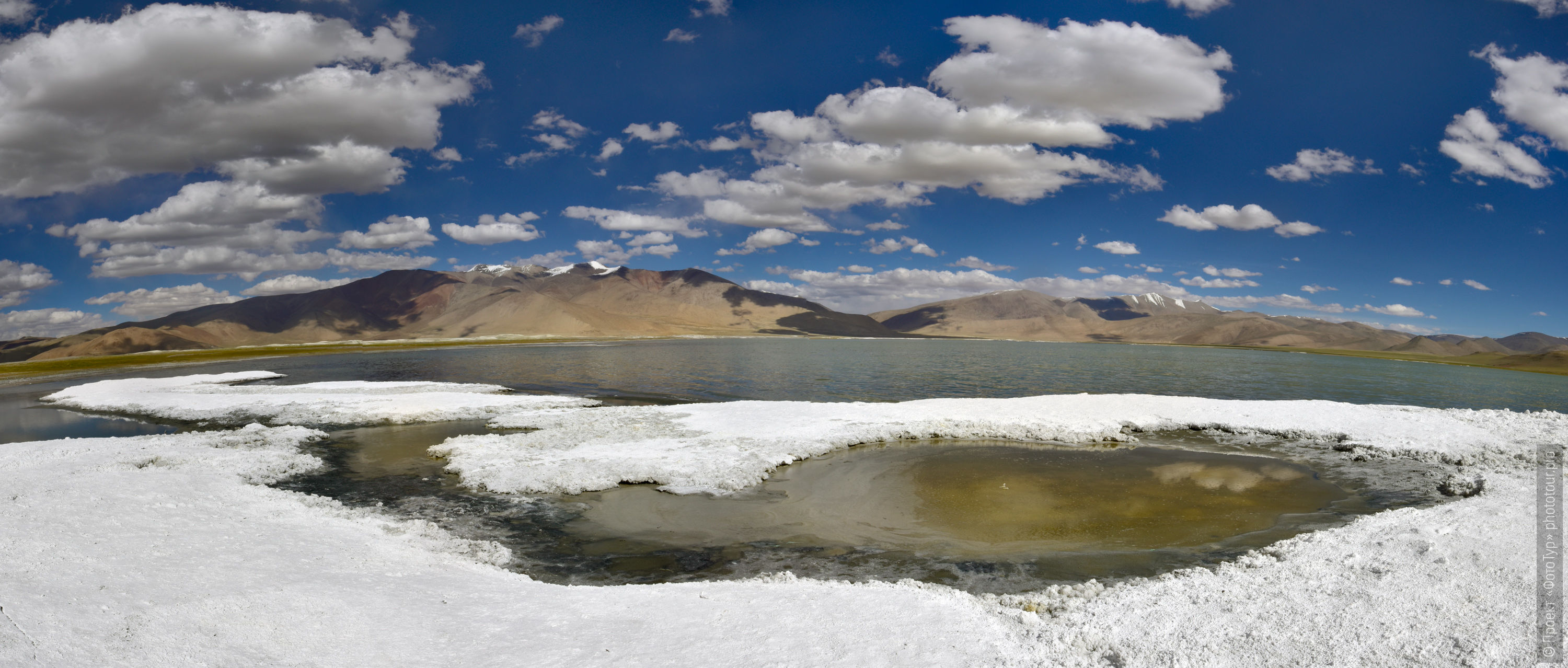 Salt shores of Lake Tso Kar, Ladakh women’s tour, August 31 - September 14, 2019.