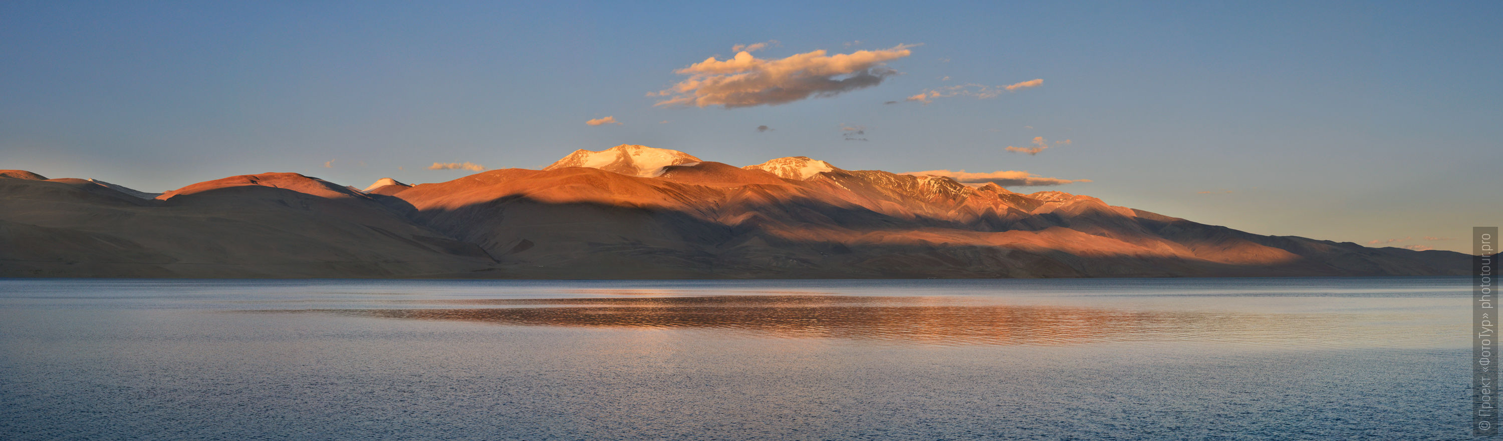 Закат на озере Цо Мирири, Ладакх, Малый Тибет, Индия.