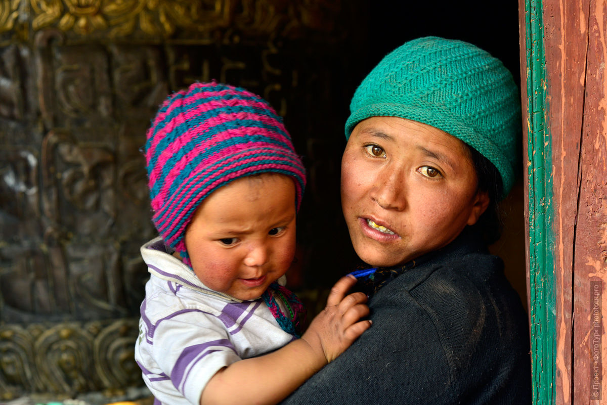 Девочки Занскара, Ладакх, Гималаи, Северная Индия.