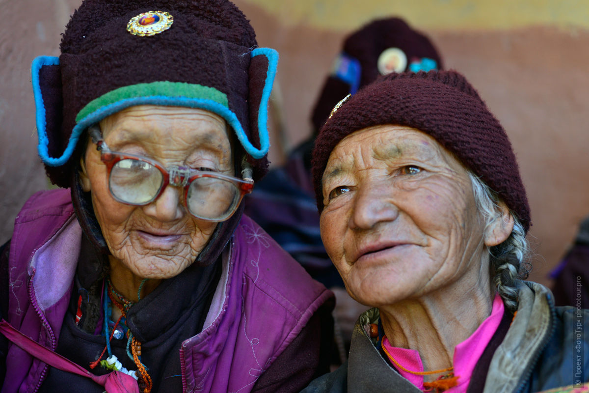 Бабушки Занскара, Ладакх, Гималаи, Северная Индия.