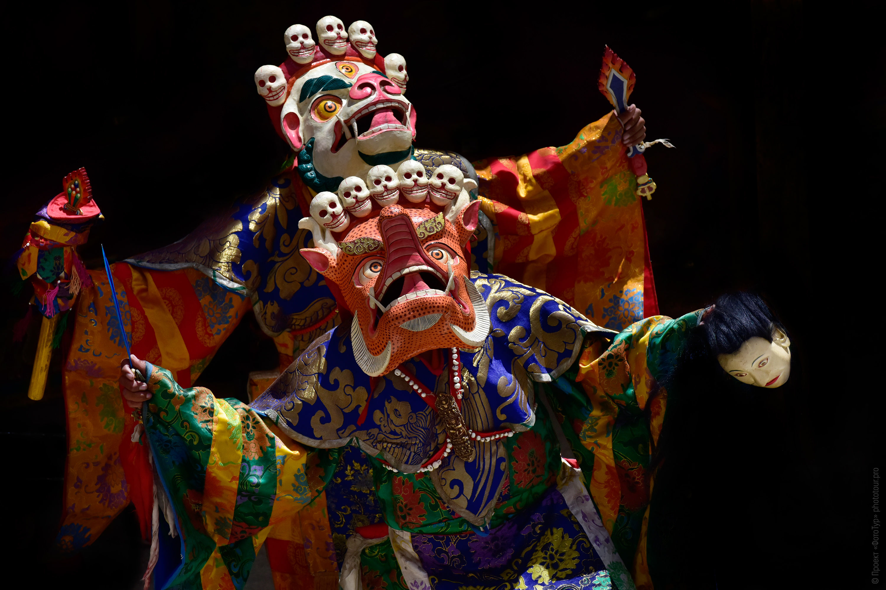 Танец Цам, буддизм, Занскар, Северная Индия.