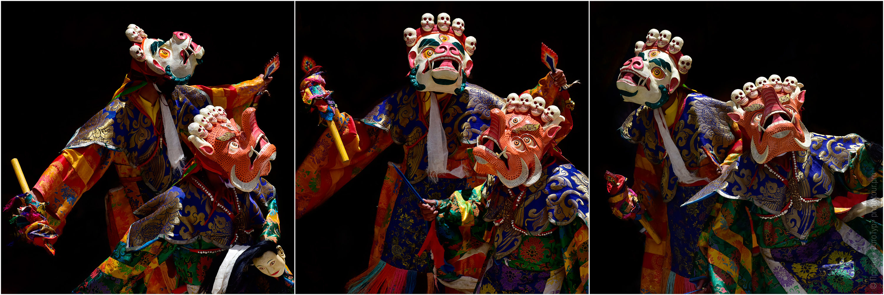 Фотосъемка Танца Цам в буддийском монастыре Карша, королевство Занскар, Индия.