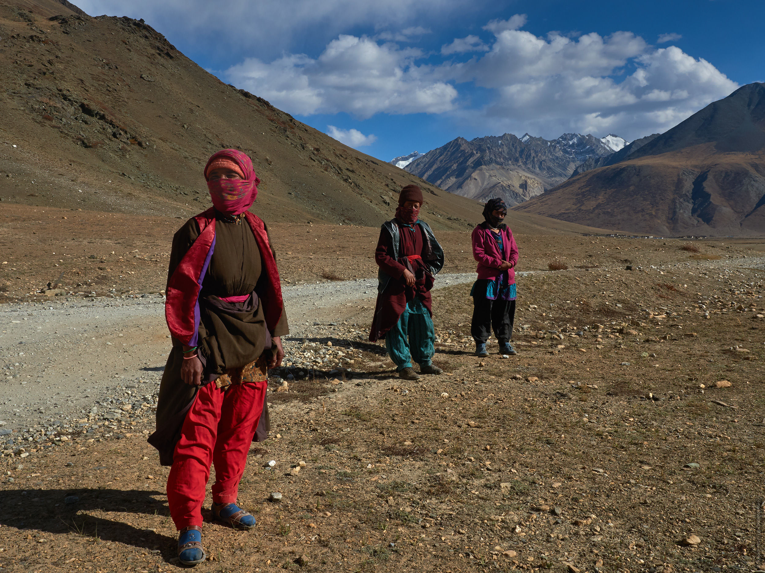 Женщины Занскара, Ладакх, Гималаи, Северная Индия.