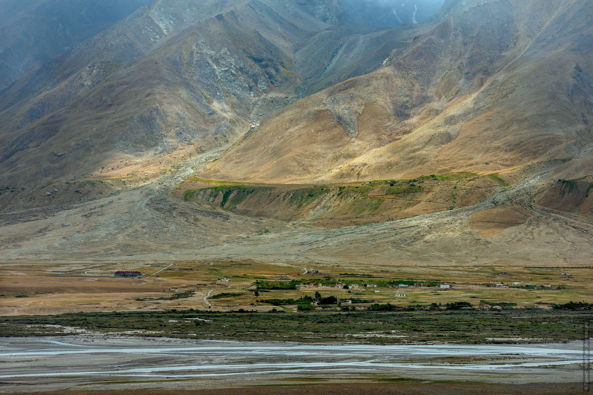 Осень в долине Падума, Занскар, Гималаи, Северная Индия.