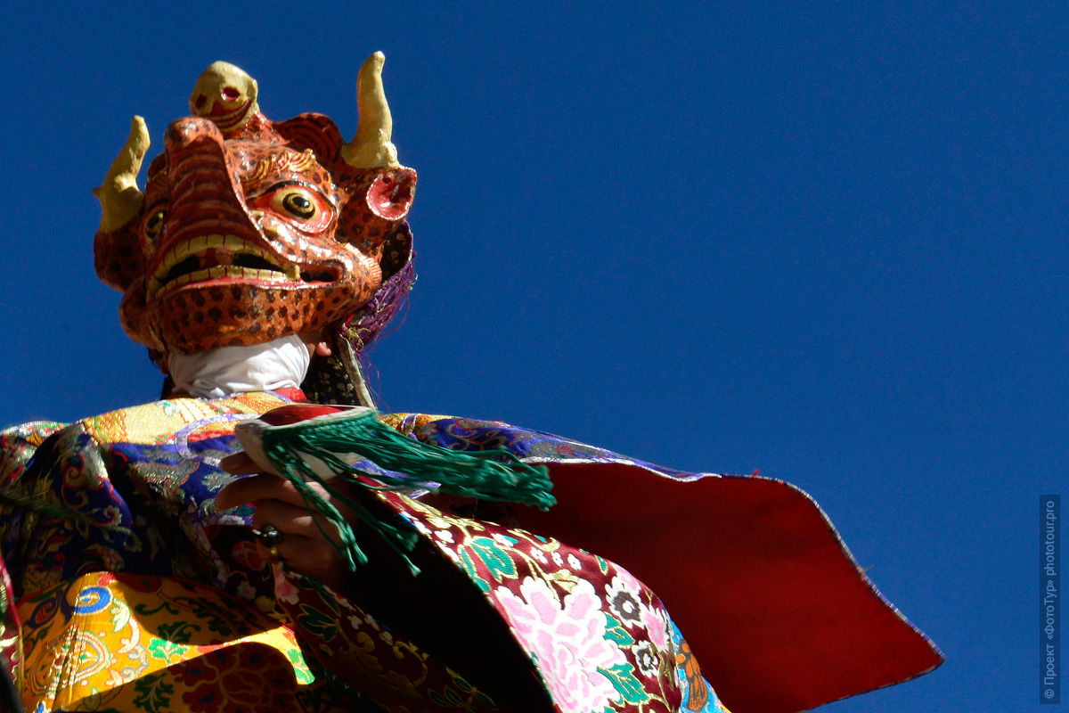 Гаруда на буддийской мистерии Тиксей Густор, Тиксей Гонпа, Ладакх. Фототур на Танец Цам, 2014 год.
