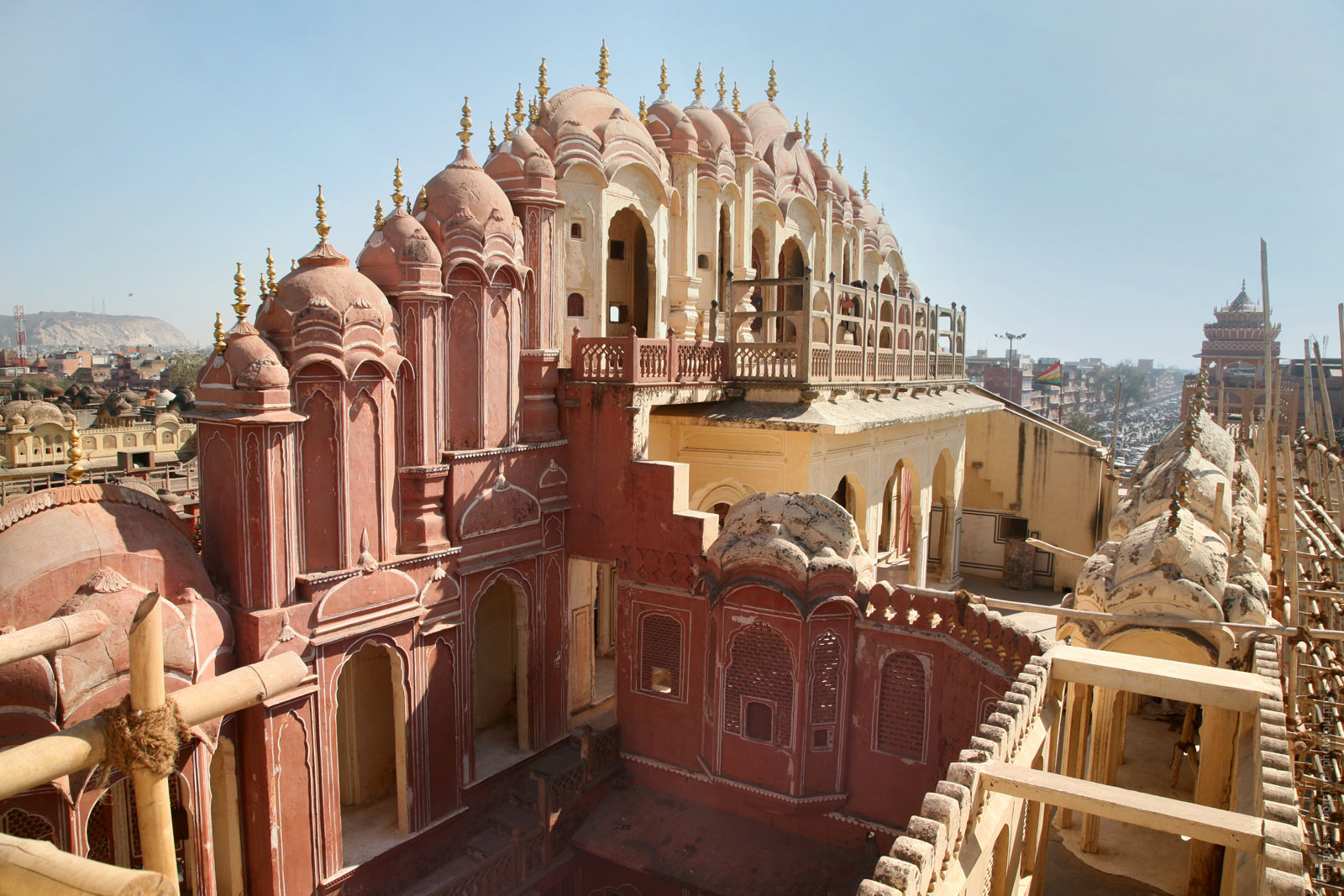 Palace of the Winds Hawa Mahal, Jaipur, tour of the Golden Triangle of India, September 2019.