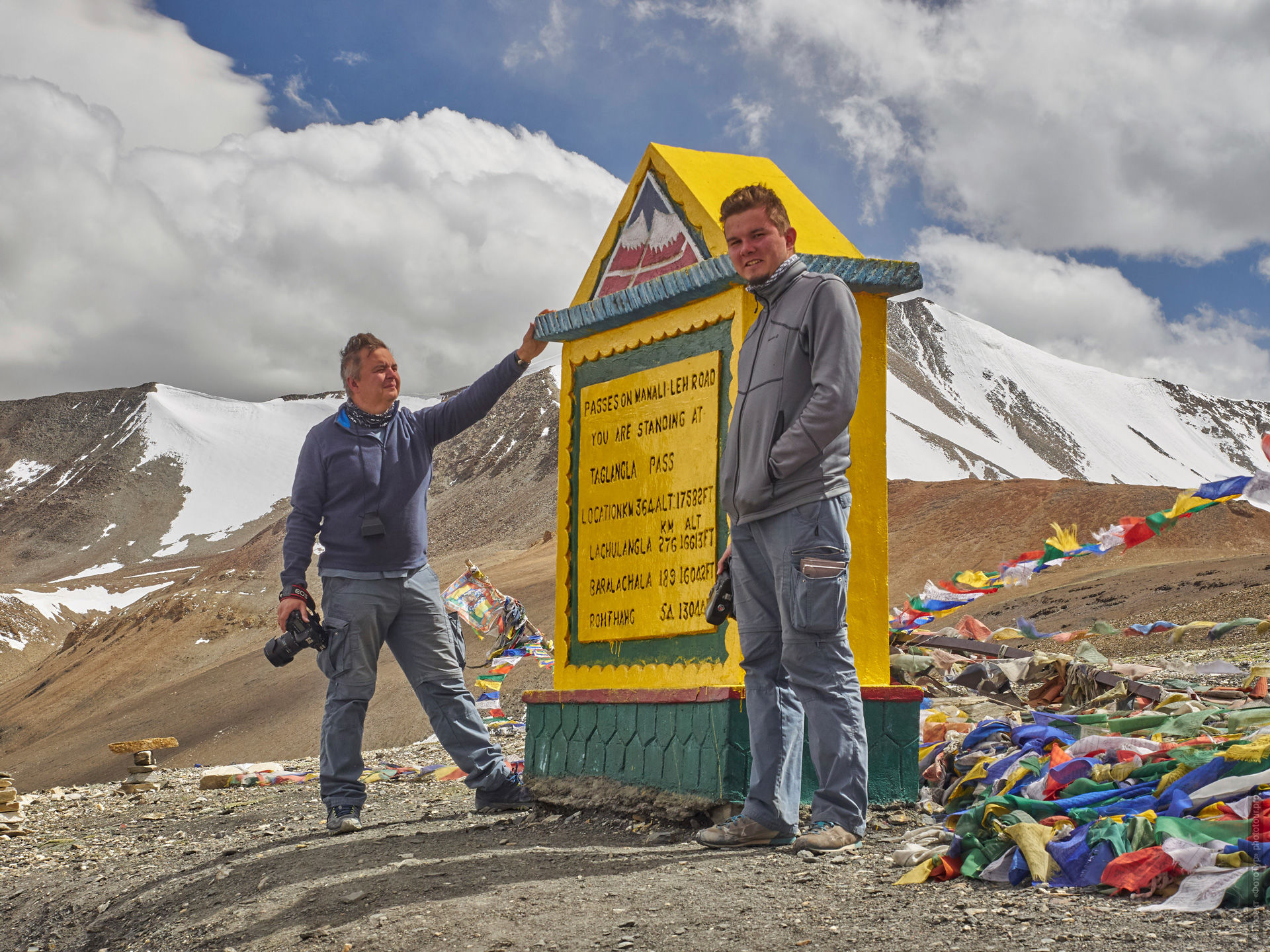 Борис и Денис Коноваловы во время фототура Тибет Озерный, 2018г.