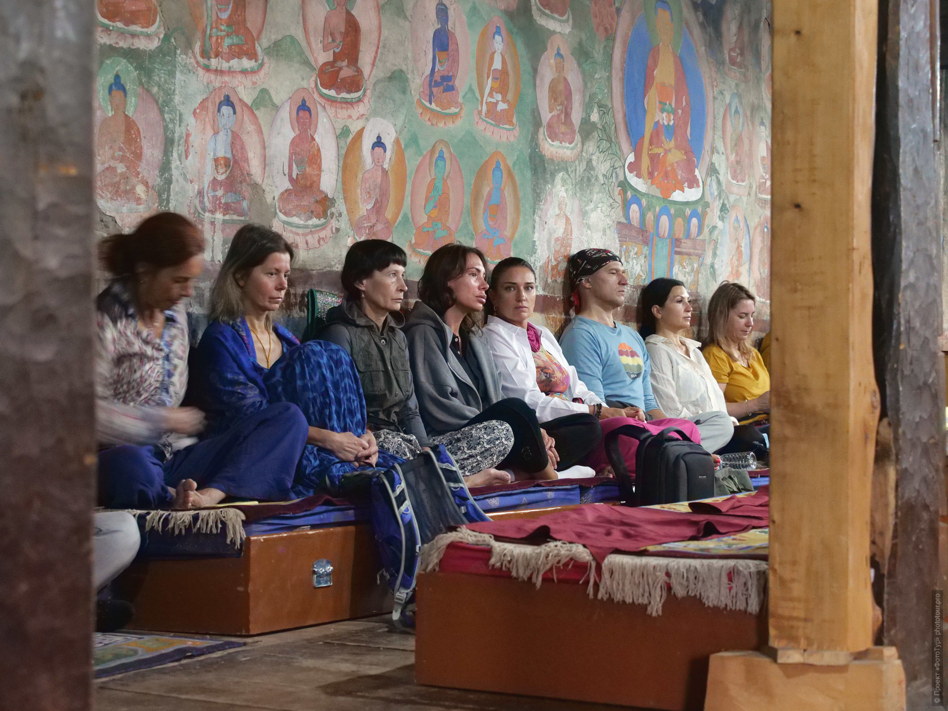 В монастыре Тиксей Гонпа, йога-тур по Ладакху, август 2022 года.