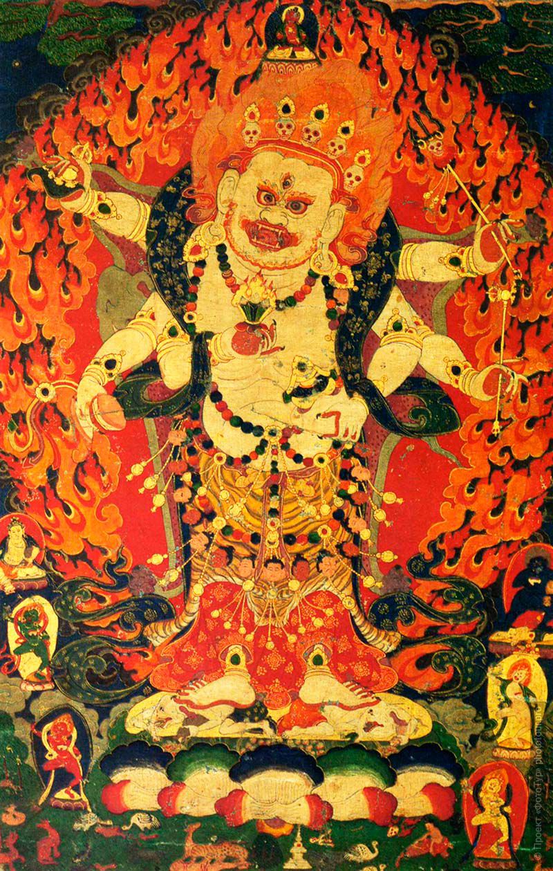 Гонкар - Белый Махакала, защитник Дхармы.