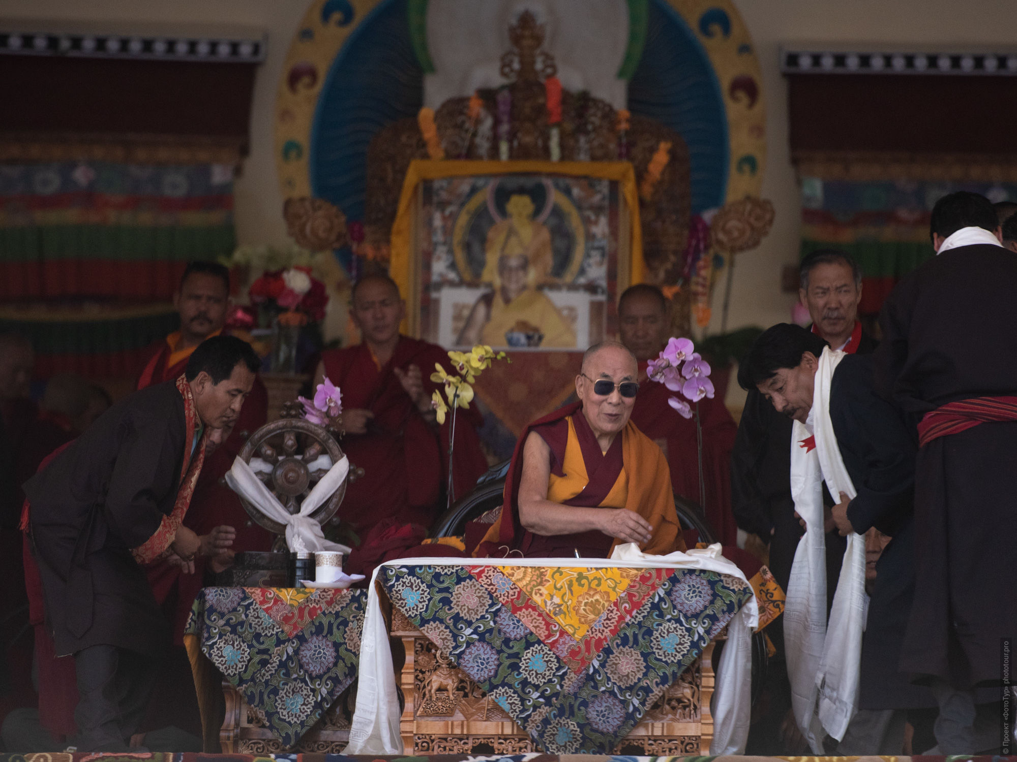 Его Святейшество Далай Лама XIV, 6 июля 2018 года, Чокломсар, Ладакх.